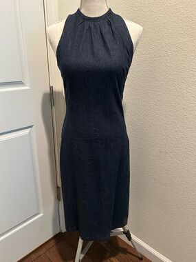 French Connection Navy Sleeveless Midi Dress
